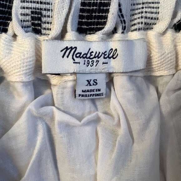 MADEWELL Cotton Striped Mini Skirt Size XS - Picture 6 of 7